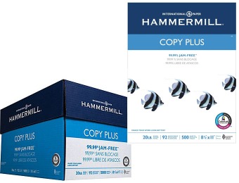 57% off HammerMill Copy Plus Copy Paper, Case - 5000 Sheets