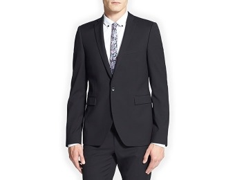 83% off Topman Black Textured Skinny Fit Suit Jacket