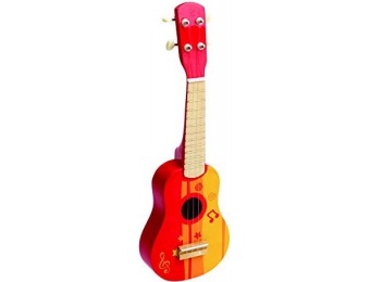 50% off Hape Early Melodies Red Ukulele Wooden Instrument