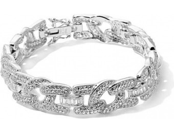 85% off Victoria Wieck Absolute Pave and Baguette Bangle Bracelet