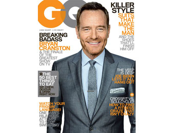 90% off GQ Magazine Annual Subscription, $4.99 / 12 Issues