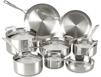 60% off Lagostina Q555SD Axia Tri-Ply 13-Pc SS Cookware Set