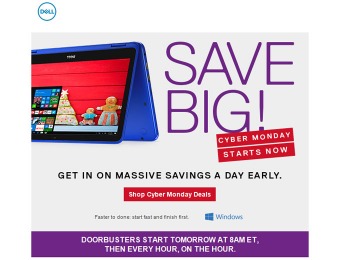 Dell Cyber Monday: Laptop, Desktop & Electronics Deals