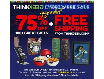 Get a Second Helping of Savings! Up to 75% off Cyber Deals at ThinkGeek