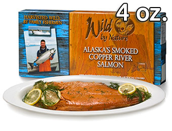 52% off Wild by Nature Alaskan Salmon (4 oz. Smoked Fillets)