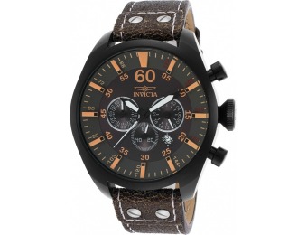 93% off Invicta Men's Aviator Chronograph Leather Watch