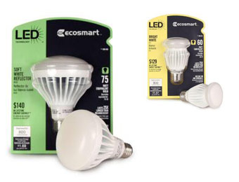 Up to 50% off Select EcoSmart LED Light Bulb Value Packs