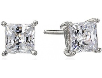 89% off Platinum-Plated Sterling Silver Swarovski Zirconia Earrings