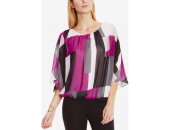 82% off Vince Camuto Printed Poncho Blouse