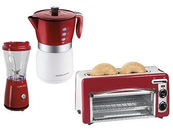 Extra $16 off Hamilton Beach Small Appliance Bundle (Red)