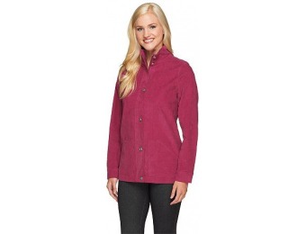 81% off Corduroy Zip Front Utility Jacket with Pockets