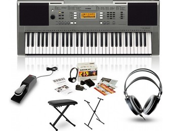 62% off Yamaha Psre353 With M80 Mkii, Bench, Stand & Sustain Pedal