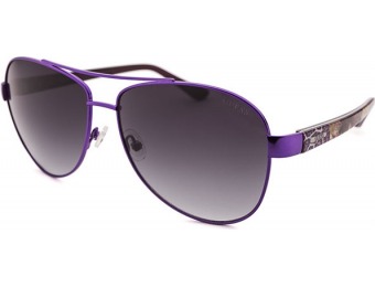 74% off Guess Women's Aviator Purple Sunglasses