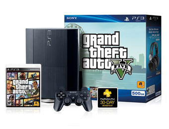$40 off PS3 500GB Grand Theft Auto V Bundle, Limited Quantity