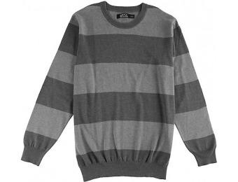 73% off Boca Classics Mens Grey Heather Striped Sweater