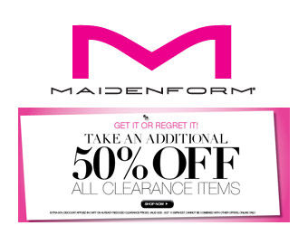 Extra 50% off All Clearance Items at Maidenform