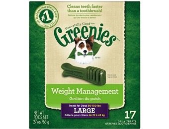 48% off Greenies Weight Management Dental Large Dog Treats