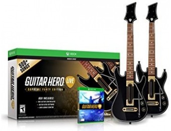 46% off Guitar Hero Live Supreme Party Edition 2 Pack Bundle Xbox