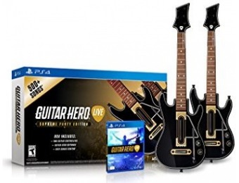 46% off Guitar Hero Live Supreme Party Edition 2 Pack Bundle PS4