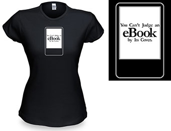 93% off Can't Judge an eBook by Its Cover Babydoll T-shirt