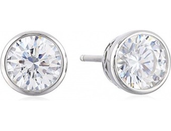 75% off Platinum-Plated Sterling Silver Swarovski Stud Earrings