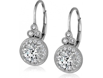 79% off Platinum-Plated Sterling Silver Swarovski Antique Earrings