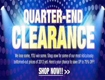 Quarter-End Newegg Clearance Sale - Up to 75% off!