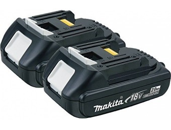 67% off Makita BL1820-2 18V Lithium-Ion 2.0Ah Battery, 2-Pack