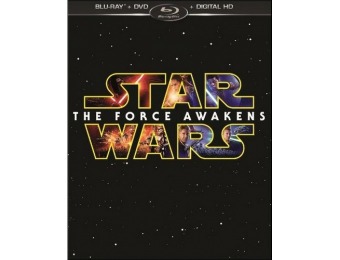 50% off Star Wars: The Force Awakens (Blu-ray + DVD + Digital)