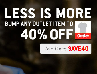 40% off Any Outlet Item - Apparel and Sporting Goods