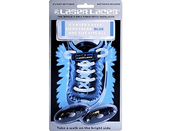 72% off Laser Laces Fiber Optic Shoelaces (Blue)
