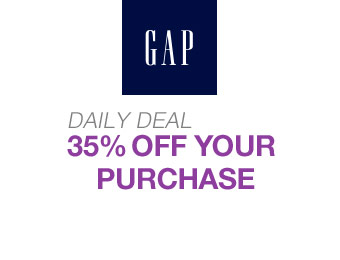 Gap Daily Deal - Save an Extra 35% off Your Purchase