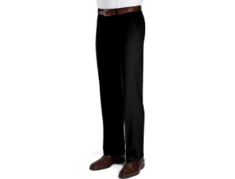 84% off Classic Collection Men's Tailored Fit Plain Front Trousers