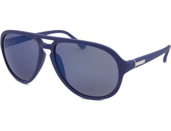 86% off Calvin Klein Aviator Blue Sunglasses Blue Mirrored Lenses