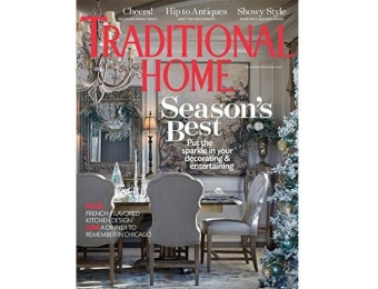 91% off Traditional Home Magazine - 1 year auto-renewal