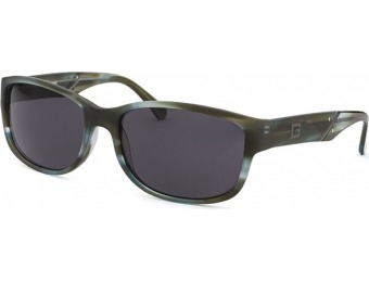 81% off Guess Men's Rectangle Green Marble Sunglasses