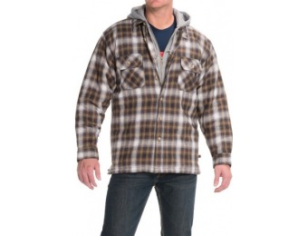 54% off Moose Creek Dakota Flannel Shirt Jacket - Hooded