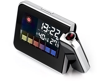 74% off Digital Weather Projection Color LED Alarm Clock