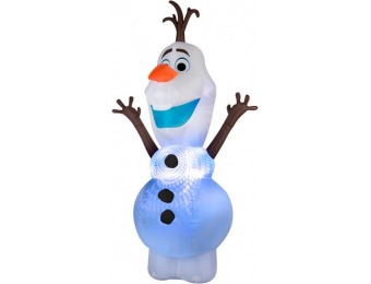 75% off Gemmy 9.51-ft x 4.75-ft Lighted Olaf Christmas Inflatable