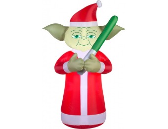 75% off Gemmy 6ft Lighted Star Wars Yoda Christmas Inflatable