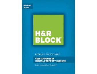 38% off H&R Block Tax Software Premium: Self-Employed/Rental