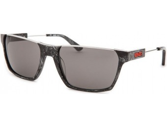 89% off Kenzo Rectangle Black Marble & Silver-Tone Sunglasses