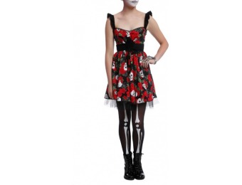 79% off Day Of The Dead Lace-Up Dress