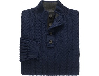 60% off Executive Collection Mock Neck Men's Sweater
