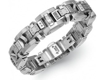 80% off Men's Rivet Bracelet in Stainless Steel + Extra 20% off