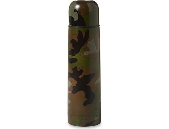 65% off Outdoor Life Vacuum Bottle - Camouflage, Green
