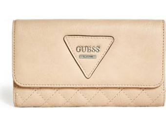 54% off Guess Factory Darcie Quilted Slim Wallet