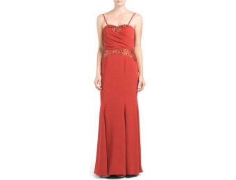 67% off Pamella Roland Strapless Gown With Beaded Insets