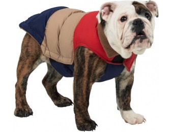 48% off Fab Dog Color-Block Puffer Dog Jacket