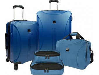 80% off U.S. Traveler Luggage Set - Steel Blue